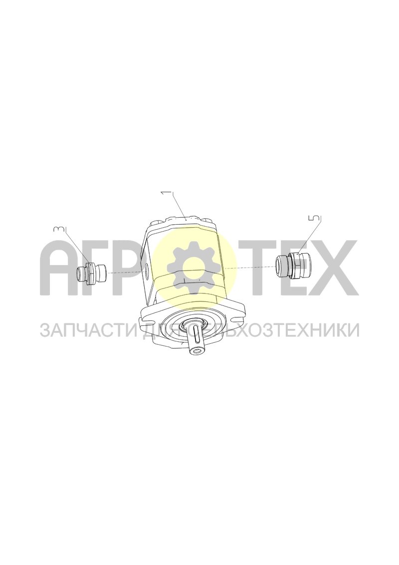 Гидромотор (181.09.05.240-01) (№3 на схеме)